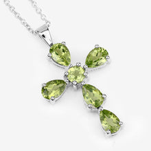 Load image into Gallery viewer, 2.24 Carat Genuine Peridot .925 Sterling Silver Pendant