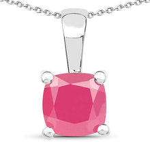 Load image into Gallery viewer, 3.00 Carat Genuine Emerald, Glass Filled Ruby & Glass Filled Sapphire .925 Sterling Silver Pendant