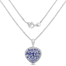 Load image into Gallery viewer, 9.79 Carat Genuine Amazonite & Tanzanite .925 Sterling Silver Pendant