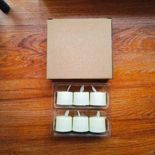Load image into Gallery viewer, Pack of 6 or 12 Remote or Not Remote Flameless Battery Candles Realistic and Bright Flickering Bulb Battery Operated Flameless LED Tea Light Ideal for Parties Weddings Birthdays Hollween Gift Realistic and Bright Flickering Fake Dancing Flame Tea lights