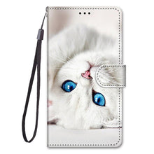 将图片加载到图库查看器,Painted Leather Flip Phone Case For Xiaomi Redmi 8 9 9A 9C 9T Redmi 10 Lion Cat Butterfly Wallet Card Holder Stand Book Cover Colorful PU Leather Wallet Flip Cover Shockproof Card Slots Holder Side Pocket Magnetic Closure Stylish Case