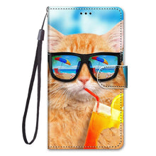 将图片加载到图库查看器,Painted Leather Flip Phone Case For Xiaomi Redmi 8 9 9A 9C 9T Redmi 10 Lion Cat Butterfly Wallet Card Holder Stand Book Cover Colorful PU Leather Wallet Flip Cover Shockproof Card Slots Holder Side Pocket Magnetic Closure Stylish Case