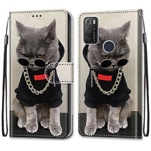 将图片加载到图库查看器,Painted Leather Flip Phone Case For Xiaomi Redmi 8 9 9A 9C 9T Redmi 10 Lion Cat Butterfly Wallet Card Holder Stand Book Cover Colorful PU Leather Wallet Flip Cover Shockproof Card Slots Holder Side Pocket Magnetic Closure Stylish Case