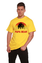 Load image into Gallery viewer, Papa Bear Men's Bamboo Viscose/Organic Cotton Short Sleeve Graphic T-Shirt