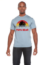 Load image into Gallery viewer, Papa Bear Men's Bamboo Viscose/Organic Cotton Short Sleeve Graphic T-Shirt