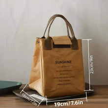 Load image into Gallery viewer, Paper Bento Bag Waterproof And Oilproof Insulation Bag