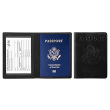 Load image into Gallery viewer, Passport Holder with Vaccination Card Protector