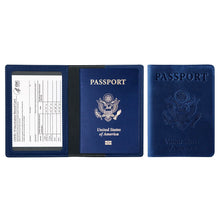 Load image into Gallery viewer, Passport Holder with Vaccination Card Protector