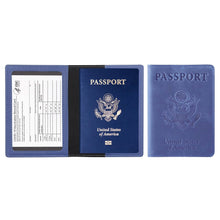 Load image into Gallery viewer, Passport Holder with Vaccination Card Protector