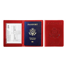 Load image into Gallery viewer, Passport Holder with Vaccination Card Protector