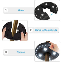 将图片加载到图库查看器,Patio Umbrella Light 3 Brightness Modes Cordless 28 LED Lights