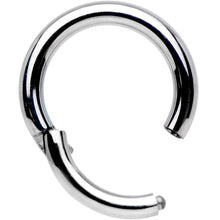 将图片加载到图库查看器,16G 1/4 Solid G23 Implant Grade Titanium Hinged Segment Ring