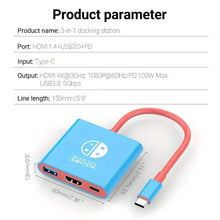 将图片加载到图库查看器,PD100W Docking Station For Nintendo Switch