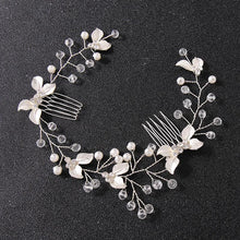将图片加载到图库查看器,Pearl Leaf Comb Headband Hair Accessories For Women Tiara Headband Wedding Accessories Headband on the head Gorgeous Hair Accessories For Women
