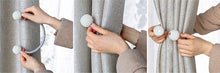 Load image into Gallery viewer, Pearl Magnetic Curtain Clip Tieback Home Decor Buckle Curtain Holder Hanging Ball Rope Straps Holdbacks Room Accessories Strong Magnetic Curtain Tiebacks Pearl Decorative Rope Window Holdbacks For Drapes Home Office