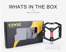 将图片加载到图库查看器,Pedals Bicycle Aluminum Pedal Mountain Urban Road Parts Sealed Bearing Flat Platform All-Round Pedals Bike Accessories Advanced 4 Bearings Mountain Bike Pedals Platform Bicycle Flat Alloy Pedals