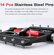 将图片加载到图库查看器,Pedals Flat Sealed Bearings Pedals For Bicycle Mountain Bike Pedals Platform Ultra Light Wide Aluminum Bicycle Pedal Mountain Bike Pedals Aluminum Bicycle Flat Platform Pedals Lightweight Non-Slip Sealed Bearing For Road Mountain