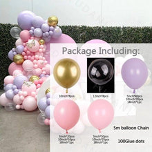 Load image into Gallery viewer, Perfect Set Of Pink Purple Balloon Set Arch Garland Kit For Wedding Birthday Anniversary Balloons For Party Decorations