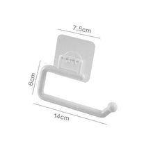 Load image into Gallery viewer, Perforation-Free Kitchen Toilet Paper Holder Special Paper Towel Rack Cling Film Storage Rack Toilet Paper Rag Holder Wall Mount Self Adhesive Toilet Paper Holder Durable Stainless Steel Brushed Nickel Toilet Paper Roll Holder Modern No Drilling