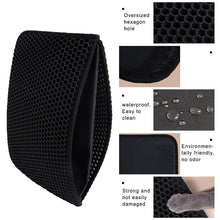 将图片加载到图库查看器,Pet Cat Litter Mat Waterproof Double Layer Cat Litter Trapping Pet Litter Box Mat Clean Pad Products For Cats Accessories Cat Litter Mat Trapping for Litter Box No-Toxic & Super Size Urine & Waterproof Honeycomb Double Layer Anti Tracking Mats
