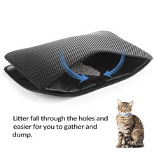 将图片加载到图库查看器,Pet Cat Litter Mat Waterproof Double Layer Cat Litter Trapping Pet Litter Box Mat Clean Pad Products For Cats Accessories Cat Litter Mat Trapping for Litter Box No-Toxic & Super Size Urine & Waterproof Honeycomb Double Layer Anti Tracking Mats