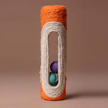 Load image into Gallery viewer, Pet Cat Rolling Sisal Scratching Post Trapped With 3 Ball Training Novely Toy