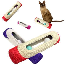 Load image into Gallery viewer, Pet Cat Rolling Sisal Scratching Post Trapped With 3 Ball Training Novely Toy