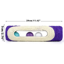 Load image into Gallery viewer, Pet Cat Rolling Sisal Scratching Post Trapped With 3 Ball Training Novely Toy