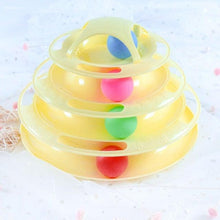 将图片加载到图库查看器,Pet Cat Toy Training Amusement Plate Kitten Tower Tracks Disc Cat Intelligence Amusement Triple Disc tumbler Fish Animal Toy For Small Dogs Wiggle Fish Catnip Toys Motion Kitten Toy Plush Interactive Cat Toys for Cat Exercise
