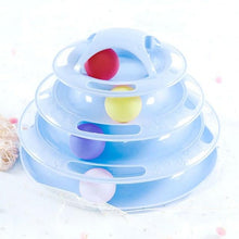 将图片加载到图库查看器,Pet Cat Toy Training Amusement Plate Kitten Tower Tracks Disc Cat Intelligence Amusement Triple Disc tumbler Fish Animal Toy For Small Dogs Wiggle Fish Catnip Toys Motion Kitten Toy Plush Interactive Cat Toys for Cat Exercise