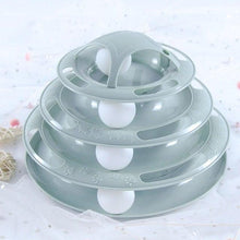 将图片加载到图库查看器,Pet Cat Toy Training Amusement Plate Kitten Tower Tracks Disc Cat Intelligence Amusement Triple Disc tumbler Fish Animal Toy For Small Dogs Wiggle Fish Catnip Toys Motion Kitten Toy Plush Interactive Cat Toys for Cat Exercise