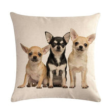 将图片加载到图库查看器,Pet Dog Elegant Design Linen Cotton Throw Pillow Covers Dog Pattern Cotton Throw Pillow Covers Car Sofa Cushion Cover Pillowcases Couch Cushion Cover Home Sofa Bed Decorative Pillows