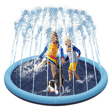 将图片加载到图库查看器,Pet Swimming Pool Pet Sprinkler Pad Inflatable Water Spray Mat Tub Summer Play Cooling Mat Dog Bathtub Dog Cooling Mat Pet Bed Sprinkler Pad for Dogs & Kids PVC Splash Pad for Kids Age Water Toys for Summer Outdoor