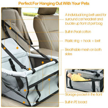 Load image into Gallery viewer, Pet Travel Carrier with Clip-On Safety Leash Zipper Storage Pocket for Pets up to 20lbs