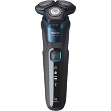 Load image into Gallery viewer, Philips Wet & Dry Shaver 5000 with SkinIQ Tech + Shave Heads, Charging & Cleaning Base (Refurbished)