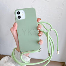 Load image into Gallery viewer, Phone Case Strap Cord Chain Phone Case For Xiaomi Redmi Note 10 9 10S 9S Pro Max 10 9 9A 9C Cover Mi POCO X3 NFC Pro 12 Pro 11 Lite Crossbody Case Soft Matte Phone Holder with Neck Strap