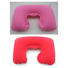 Load image into Gallery viewer, Pillow Inflatable Plane Cute Inflatable Travel Pillow Neck U Rest Travel Pillow Air Cushion Neck Rest U-Shaped Rest Comfortable Portable Inflatable U Shape Neck Comfortable Pillow Office Air Cushion Airplane Driving Nap Support Head Rest