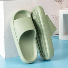 Load image into Gallery viewer, Pillow Slides Slippers Comfy Shoes Non-slip Bathroom Home Thicked Bottom Slippers Women's Sandals Summer Flip Flops Open Toe Pillow Shower Shoes EVA Slides Soft Spa Cloud Slippers