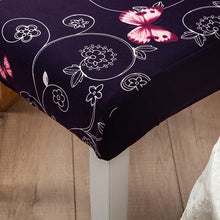 Load image into Gallery viewer, Pink Butterfly Print Elastic Chair Cover for Home Decoration Elastic Slipcovers Chair Seat Covers For Dining Room Chair Slipcovers for Dining Room Chair seat Covers Chair Protectors for Party Pet Protection Universal Fit Soft Polyester