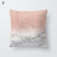 将图片加载到图库查看器,Pink Geometric Decorative Pillow Cushion Covers Polyester Pillow Case Home Pillowcase Decorative Pillowcase For Sofa Cute Charming Home Decor Cushion Cover