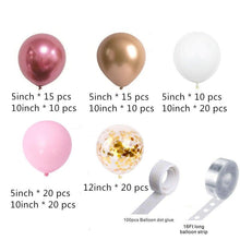 Load image into Gallery viewer, Pink White And Gold Balloon Garland Arch Kit For Bridal Shower Wedding Decors Baby Shower Party Decoration For Girls Birthday