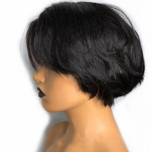 Load image into Gallery viewer, Pixie Cut Wig Short Lace Front Human Hair Wigs For Black Women Brazilian T part Straight Bob Wigs Lace Front Wig Remy Hair Side Part Wigs For Black Women Gifts for Girlfriends