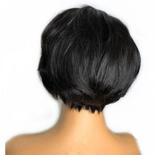 Load image into Gallery viewer, Pixie Cut Wig Short Lace Front Human Hair Wigs For Black Women Brazilian T part Straight Bob Wigs Lace Front Wig Remy Hair Side Part Wigs For Black Women Gifts for Girlfriends