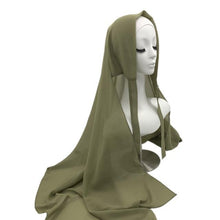 将图片加载到图库查看器,Plain Colorful Soft Lightweight Chiffon Elegant Hijab Scarf With Bandage Non-Slip Chiffon Echarpe Elegant Breathable Islam Long Hijabs Headband Fashion Turban Headwrap For Women