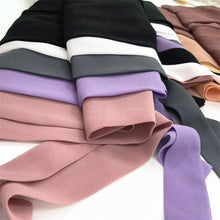 将图片加载到图库查看器,Plain Colorful Soft Lightweight Chiffon Elegant Hijab Scarf With Bandage Non-Slip Chiffon Echarpe Elegant Breathable Islam Long Hijabs Headband Fashion Turban Headwrap For Women