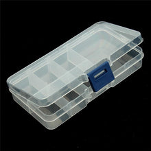 Load image into Gallery viewer, Plastic Jewelry Boxes Plastic Tool Box Adjustable Craft Organizer Storage Beads Bracelet Jewelry Boxes Portable 10 Compartments Clear Plastic Storage Box Jewelry Organizer Container