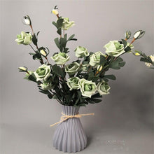 Load image into Gallery viewer, Plastic Vases Anti-ceramic Unbreakable Basket Imitation Rattan Flower Vase For Home Décor Desktop Decoration Living Room Office or Bookshelf