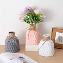 Load image into Gallery viewer, Plastic Vases Anti-ceramic Unbreakable Basket Imitation Rattan Flower Vase For Home Décor Desktop Decoration Living Room Office or Bookshelf
