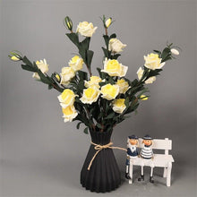 Load image into Gallery viewer, Plastic Vases Anti-ceramic Unbreakable Basket Imitation Rattan Flower Vase For Home Décor Desktop Decoration Living Room Office or Bookshelf