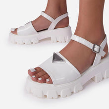 将图片加载到图库查看器,Platform Women's Sandals Summer Fashion Women Beach Classic Sandal Comfortable Beach Pool Platforms Sandals With Buckle Open Toe Ankle Strap Thick-Soled Casual Women's Shoes